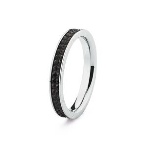 Brosway Men's Silver and Black Textured Ring
“Bullet” Fashion Ring 
Size 10
NWT